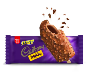 KWALITY WALLS FEAST CADBURY CRACKLE ICE CREAM